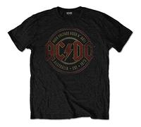 AC/DC T-Shirt Est. 1973 Unisex – 100% Baumwolle – Schwarz – XL