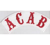 ACAB A.C.A.B, BACKPATCH All Cops not Good Ultras Biker Rocker Kutte Aufnäher