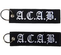 ACAB All Cops Are My Best Friends Ultras Aufnäher gestickter Schlüsselanhänger Keychain