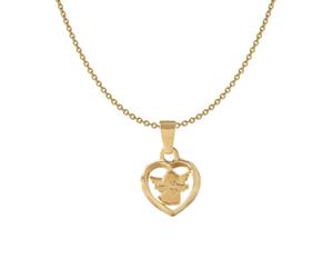 Acalee Schmuck Kinder-Halskette mit Herzengel Gold 333 / 8K Kinderschmuck 50-1012
