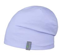 Beanie CHILLOUTS "Acapulco Hat", Damen, lavender blau, Web, Baumwollmischung, unifarben, Mützen Beanie, klassische Forrm, kleines Markenlogo, Doppellagig (70168535-0) lavender blau