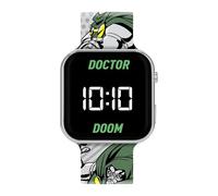 Accutime Doctor Doom LED-Display Uhr mit Silikonarmband für Kinder