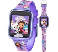 Accutime GAB4007 Kinder Smartwatch Gabby's Dollhouse, Kinderuhr mit Selfie Kamera, Foto & Video, Stoppuhr, 6 Spiele, 3 Hintergründe, 10 Zifferblätter, Diktiergerät, Fitness Tracker Uhr, Wecker, Lila