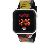 Otto Simon Handels GmbH Accutime LED-Kinderuhr Pokémon (schwarz), Digitaluhr mit LED-Anzeige für Uhrze