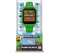Accutime MIN4045 Kinder Smartwatch Minecraft, Kinderuhr mit Selfie Kamera, Foto & Video, Stoppuhr, 6 Spiele, 3 Hintergründe, 10 Zifferblätter, Diktiergerät, Fitness Tracker Uhr, Wecker, Grün