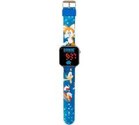 Accutime SNC4198M LED-Kinderuhr Sonic, Digitaluhr mit LED-Anzeige für Uhrzeit und Datum, Weiches Acryl-Armband, Lange Batterielaufzeit, Abschalt Automatik, Uhr für Jungen und Mädchen, Blau