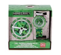 Accutime Watch Kinder Armbanduhr Minecraft grün