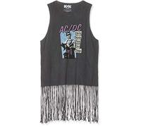 ACDC Damen Ac/dc Dirty Deeds Done Dirt Cheap (Tassels) T-Shirt, Grau (Grey Grey), 38 (Herstellergröße: Large)
