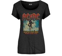 ACDC Damen Blow Up Your Video T-Shirt, Schwarz, XL