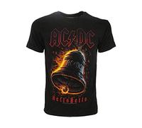 ACDC Herren T-Shirt AC/DC DC Original Hells Bells Offizielles Schwarz T-Shirt Glocken Hard Rock, Schwarz , XL