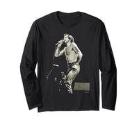 ACDC Live Sänger Bon Scott Back In Black von Dick Barnatt Langarmshirt