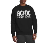 ACDC Unisex Back in Black Crew Sweatshirt, Schwarz, M