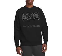 ACDC Unisex Back in Black Crew Sweatshirt, Schwarz, M