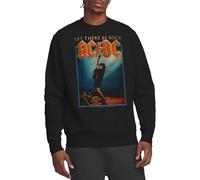 ACDC Unisex Let There Be Rock Crew Sweatshirt, Schwarz, XXL