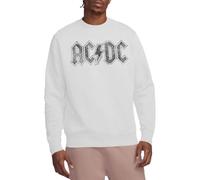 ACDC Unisex Paisley Logo Crew Sweatshirt, weiß, XL