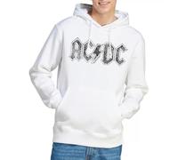 ACDC Unisex Paisley Logo Hoodie Kapuzenpullover, weiß, L