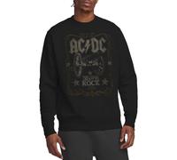 ACDC Unisex Rock Label Crew Sweatshirt, Schwarz, S