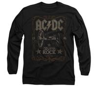 ACDC Unisex Rock Label Mens Long Sleeve T-Shirt, anthrazit, S