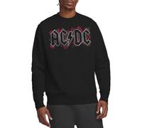 ACDC Unisex Roses Logo Crew Sweatshirt, Schwarz, XXL