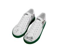 Sneaker DOGO "Ace Sneakers Damen Sneaker Damen Sneaker / Female", Damen, Gr. 36, Normalschaft, grau (weiß, grau), Lederimitat, Schuhe, Vegan (55952326-36) weiß, grau