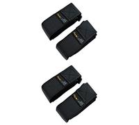 AceCamp 2X Klettgurt Packriemen 2.5 x 30 cm Klettband Klettverschluss Allzweckgurt Befestigungsriemen, Doppelpack Fahrrad, Sport, Schwarz, 91159