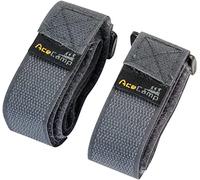 AceCamp Klettgurt Packriemen 2.5 x 30 cm Klettband Klettverschluss Allzweckgurt Befestigungsriemen, Fahrrad, Sport, Grau, 9112