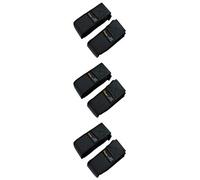 AceCamp® Klettgurt Packriemen 6er 2,5x30 cm Schwarz - Allzweckgurt