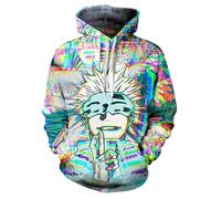 ACEFAST INC Gojo Satoru Hoodie Kostüm Cosplay Sweatshirt Pullover 3D Neuheit Kapuzenpullover für Herren Damen, Style 05, Klein