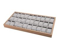 Acesunny Holz Display Tray Organizer Aufbewahrungsbox für Uhren Schmuck Vitrine Armband Display Tablett Ablagefach Schmuck Uhr Holzkoffer DisplayUhrenbox Box Watch Organizer Halter Display (30 Slots)