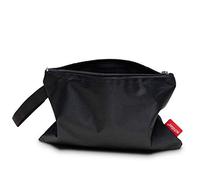 achilles Geldtasche, Banktasche, Geldscheintasche aus robustem Textil, Geldscheinbeutel mit Trageschlaufe, Scheine Etui, Dokumententasche, Geld-Etui, Banknoten-Hülle, 25 cm x 17 cm (Schwarz)