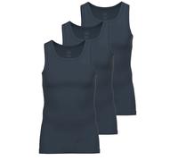 Achselhemd AMMANN "3er Pack Athletic Shirt Day Modern / Close to you", Herren, Gr. 7, N-Gr, blau (nightblau), Obermaterial: 93% Baumwolle CO. 7% Elasthan EL., Unterhemden (34607419-7) nightblau