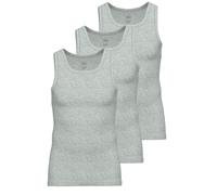 Achselhemd AMMANN "3er Pack Athletic Shirt Day Modern / Close to you", Herren, Gr. 8, N-Gr, grau (cloud melange), Obermaterial: 93% Baumwolle CO. 7% Elasthan EL., Unterhemden (75127022-8) cloud melang