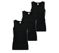 Achselhemd AMMANN "3er Pack Athletic Shirt Day Modern / Cotton & More", Herren, Gr. 5, N-Gr, schwarz, Obermaterial: 57% Modal CMD. 35% Baumwolle CO. 8% Elasthan EL., Unterhemden (97831532-5) schwarz