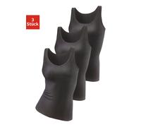 Achselhemd PETITE FLEUR, Damen, Gr. 46 (46), N-Gr, schwarz, Feinripp, Obermaterial: 100% Baumwolle, unifarben, basic,casual, körpernah, tiefer Rundhals, ärmellos, Unterhemden, aus reiner Baumwolle, Ta