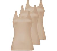 Achselhemd NINA VON C. "3er Pack Damen Achselhemd Daily", Damen, Gr. 50, N-Gr, beige (nude), Obermaterial: 100% Baumwolle CO., Unterhemden (39050150-50) nude