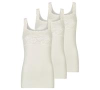 Achselhemd NINA VON C. "3er Pack Damen Achselhemd Fine Cotton", Damen, Gr. 42, N-Gr, beige (champagner), Obermaterial: 100% Baumwolle CO., Unterhemden (69128037-42) champagner