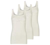 Achselhemd NINA VON C. "3er Pack Damen Achselhemd Fine Cotton", Damen, Gr. 46, N-Gr, beige (champagner), Obermaterial: 100% Baumwolle CO., Unterhemden (14842422-46) champagner