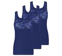 Achselhemd NINA VON C. "3er Pack Damen Achselhemd Fine Cotton", Damen, Gr. 50, N-Gr, blau (nachtblau), Obermaterial: 100% Baumwolle CO., Unterhemden (23861834-50) nachtblau