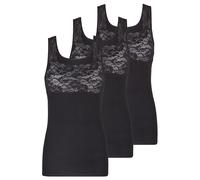 Achselhemd NINA VON C. "3er Pack Damen Achselhemd Fine Cotton", Damen, Gr. 50, N-Gr, schwarz, Obermaterial: 100% Baumwolle CO., Unterhemden (50088445-50) schwarz