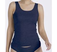 Achselhemd NINA VON C. "Light & Easy", Damen, Gr. 40, N-Gr, blau (denim melange), Obermaterial: 95% Modal, 5% Elasthan, unifarben, bequem, Rundhals, Unterhemden, basic, weich, atmungsaktiv, bequem, Ru