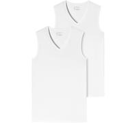 Achselhemd SCHIESSER "95/5", Herren, Gr. 7, N-Gr, weiß (100, weiß), Jersey, Obermaterial: 95% Baumwolle, 5% Elasthan, unifarben, normal, V-Ausschnitt, Unterhemden, mit V-Ausschnitt (45174000-7) 100, w