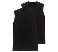 Schiesser American T-Shirt Rundhals Doppelpack Uni schwarz 008150/000