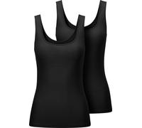 Achseltop NINA VON C., Damen, Gr. 46, 2 Stk., Normalgrößen, schwarz, 100% Baumwolle, Unterhemden (267871-46) schwarz