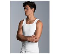Achselhemd TRIGEMA "TRIGEMA Unterhemd Doppelripp im Doppelpack", Herren, Gr. 8, 2 Stk., Normalgrößen, weiß, 100% Baumwolle (Bio-Baumwolle kbA), Unterhemden (044160-8) weiß