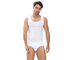 Achseltop MEY "Casual Cotton (K)", Herren, Gr. XXL, N-Gr, weiß, Feinripp, Obermaterial: 100% Baumwolle, unifarben, körpernah, Rundhals, Unterhemden, ohne auftragende Seitennähte (87206556-XXL) weiß