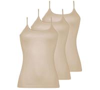 Achseltop NINA VON C. "3er Pack Damen Trägerhemd Daily", Damen, Gr. 38, N-Gr, beige (nude), Obermaterial: 100% Baumwolle CO., Unterhemden (72143112-38) nude