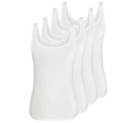 Achseltop SASSA "4er Sparpack Top CASUAL COMFORT", Damen, Gr. 46, N-Gr, weiß (weiß weiß), Obermaterial: 95% Baumwolle CO. 5% Elasthan EL., Unterhemden (44050021-46) weiß weiß