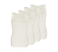 Achseltop SASSA "4er Sparpack Top LOVELY SKIN", Damen, Gr. 40, N-Gr, beige (ivory ivory), Obermaterial: 95% Modal CMD. 5% Elasthan EL., Unterhemden (45858543-40) ivory ivory
