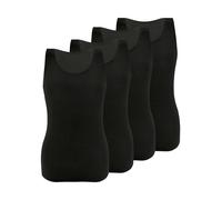 Achseltop SASSA "4er Sparpack Top LOVELY SKIN", Damen, Gr. 44, N-Gr, schwarz (schwarz schwarz), Obermaterial: 95% Modal CMD. 5% Elasthan EL., Unterhemden (58608364-44) schwarz schwarz