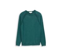 Tom Tailor ACID WASH KNIT L 1050094-12818 Deep Meadow Green (925769) Grün L